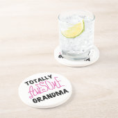 全く素晴らしい祖母-ピンクのTシャツおよびギフト コースター (側面)