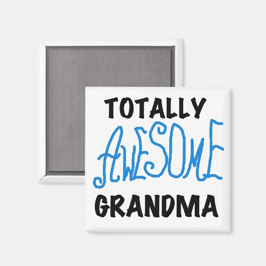 全く素晴らしい祖母-青いTシャツおよびギフト マグネット (正面/裏面)