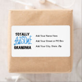 全く素晴らしい祖母-青いTシャツおよびギフト ラベル (インサイチュ)