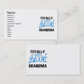 全く素晴らしい祖母-青いTシャツおよびギフト 名刺 (正面/裏面)