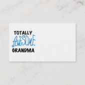 全く素晴らしい祖母-青いTシャツおよびギフト 名刺 (裏面)