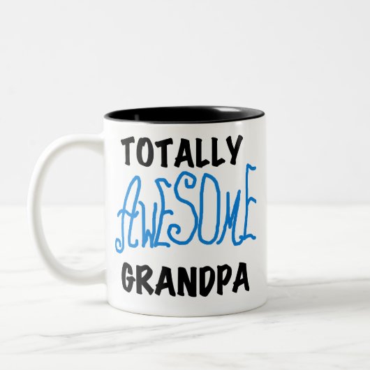 全く素晴らしい祖父のTシャツおよびギフト ツートーンマグカップ (左)