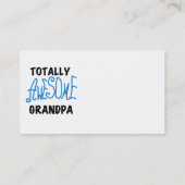 全く素晴らしい祖父のTシャツおよびギフト 名刺 (裏面)