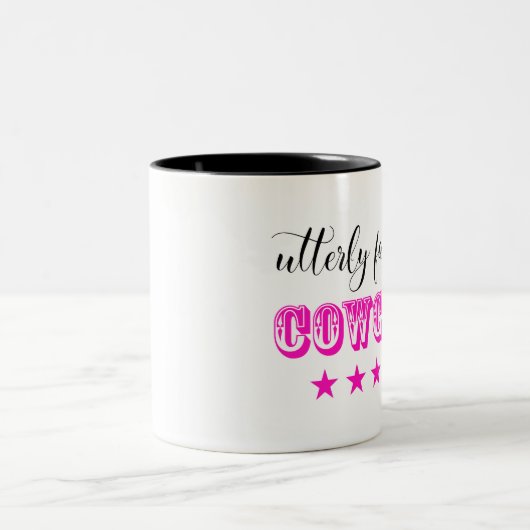 全く素晴らしい「女性のカーボーイ」 ツートーンマグカップ (中央)
