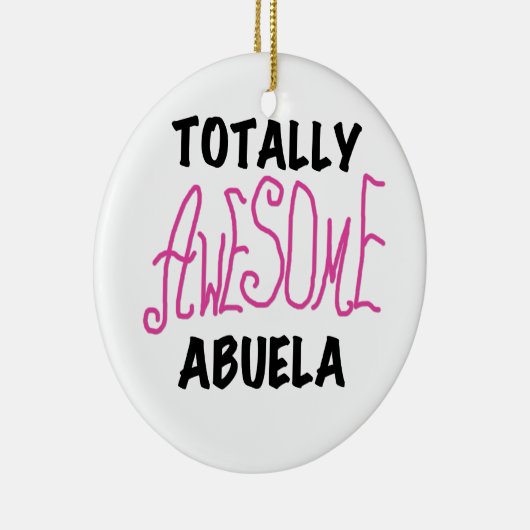 全く素晴らしいAbuelaのピンクのTシャツおよびギフト セラミックオーナメント (右)
