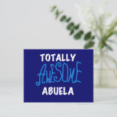 全く素晴らしいAbuelaの青いTシャツおよびギフト ポストカード (スタンド正面)