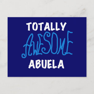全く素晴らしいAbuelaの青いTシャツおよびギフト ポストカード