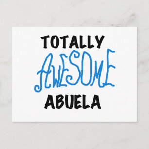 全く素晴らしいAbuelaの青いTシャツおよびギフト ポストカード