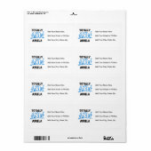 全く素晴らしいAbuelaの青いTシャツおよびギフト ラベル (フルシート)