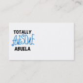 全く素晴らしいAbuelaの青いTシャツおよびギフト 名刺 (裏面)