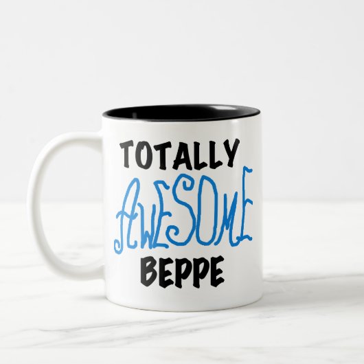 全く素晴らしいBeppeのTシャツおよびギフト ツートーンマグカップ (左)