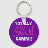 全く素晴らしいGammieのピンクのTシャツおよびギフト キーホルダー (正面)