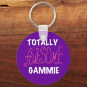 全く素晴らしいGammieのピンクのTシャツおよびギフト キーホルダー (正面)