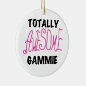 全く素晴らしいGammieのピンクのTシャツおよびギフト セラミックオーナメント (右)