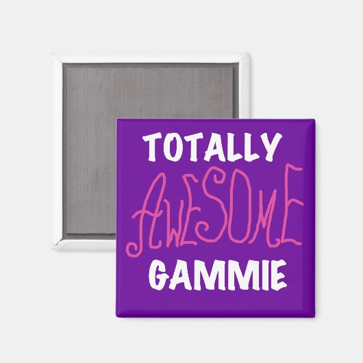 全く素晴らしいGammieのピンクのTシャツおよびギフト マグネット (正面/裏面)