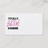 全く素晴らしいGammieのピンクのTシャツおよびギフト 名刺 (裏面)