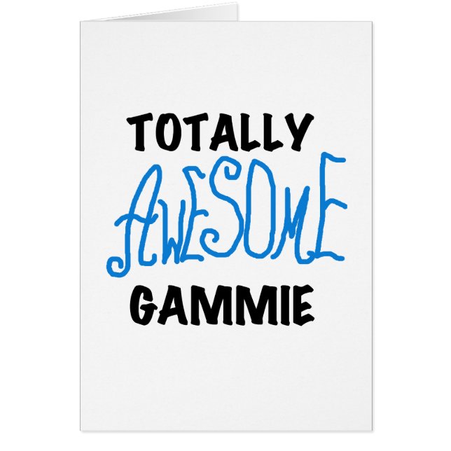 全く素晴らしいGammieの青いTシャツおよびギフト (正面)