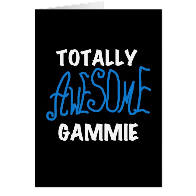 全く素晴らしいGammieの青いTシャツおよびギフト (正面)