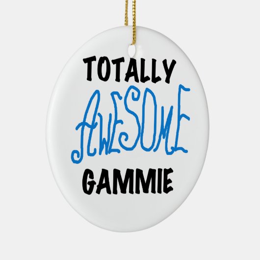 全く素晴らしいGammieの青いTシャツおよびギフト セラミックオーナメント (右)