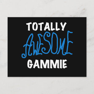 全く素晴らしいGammieの青いTシャツおよびギフト ポストカード