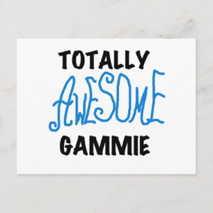 全く素晴らしいGammieの青いTシャツおよびギフト ポストカード
