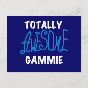 全く素晴らしいGammieの青いTシャツおよびギフト ポストカード