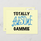 全く素晴らしいGammieの青いTシャツおよびギフト ポストカード (正面/裏面)