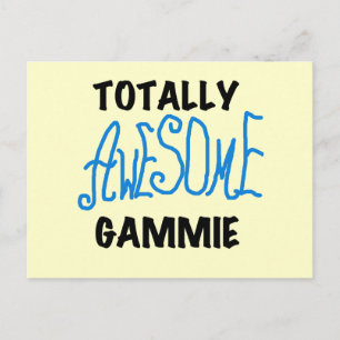 全く素晴らしいGammieの青いTシャツおよびギフト ポストカード