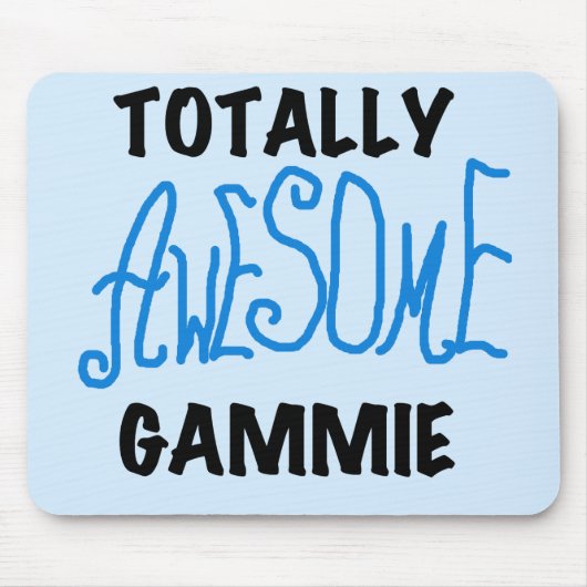 全く素晴らしいGammieの青いTシャツおよびギフト マウスパッド (正面)