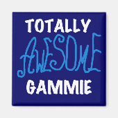 全く素晴らしいGammieの青いTシャツおよびギフト マグネット (正面)