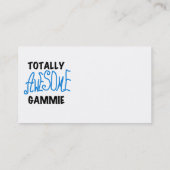 全く素晴らしいGammieの青いTシャツおよびギフト 名刺 (裏面)