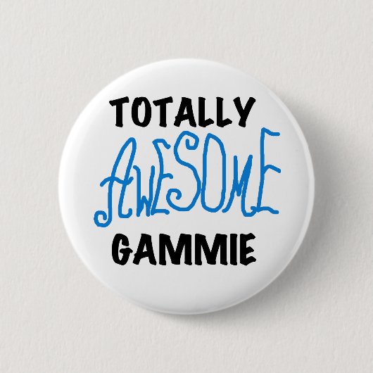 全く素晴らしいGammieの青いTシャツおよびギフト 缶バッジ (正面)
