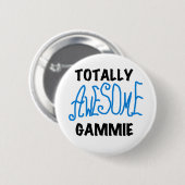 全く素晴らしいGammieの青いTシャツおよびギフト 缶バッジ (正面&裏面)