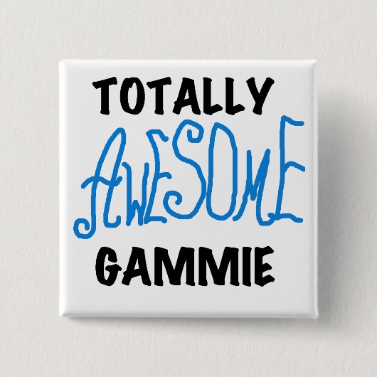 全く素晴らしいGammieの青いTシャツおよびギフト 缶バッジ (正面)