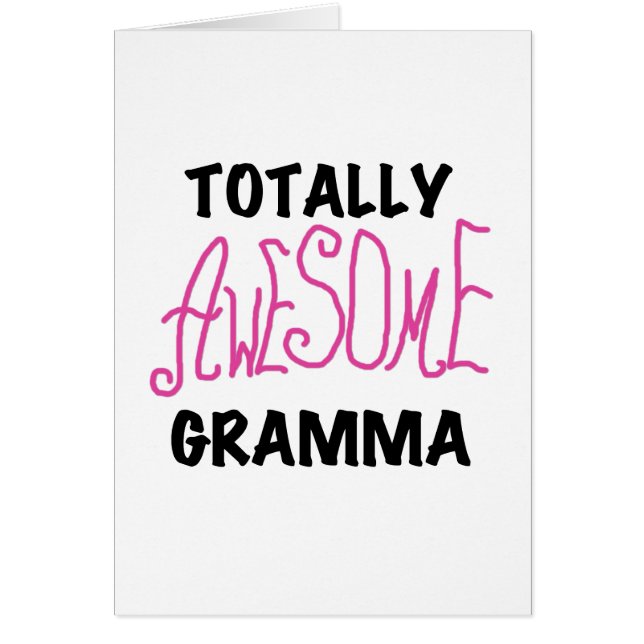 全く素晴らしいGrammaのピンクのTシャツのギフト (正面)