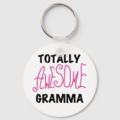 全く素晴らしいGrammaのピンクのTシャツのギフト キーホルダー (正面)