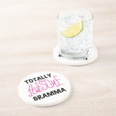 全く素晴らしいGrammaのピンクのTシャツのギフト コースター (側面)