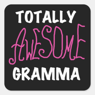 全く素晴らしいGrammaのピンクのTシャツのギフト スクエアシール