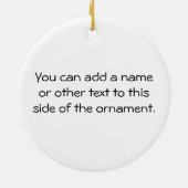 全く素晴らしいGrammaのピンクのTシャツのギフト セラミックオーナメント (裏面)