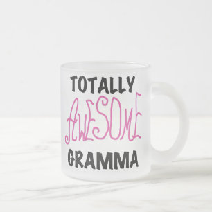 全く素晴らしいGrammaのピンクのTシャツのギフト フロストグラスマグカップ