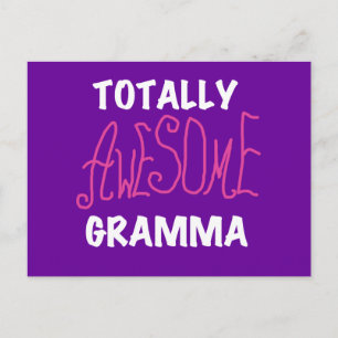 全く素晴らしいGrammaのピンクのTシャツのギフト ポストカード