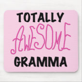 全く素晴らしいGrammaのピンクのTシャツのギフト マウスパッド (正面)