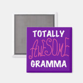 全く素晴らしいGrammaのピンクのTシャツのギフト マグネット (正面/裏面)