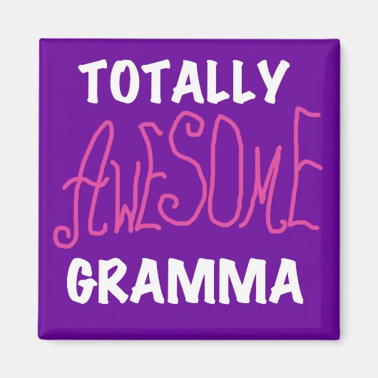 全く素晴らしいGrammaのピンクのTシャツのギフト マグネット (正面)