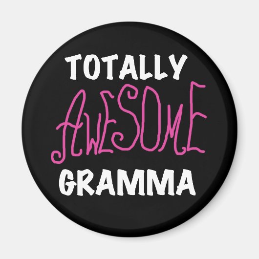全く素晴らしいGrammaのピンクのTシャツのギフト マグネット (正面)