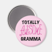 全く素晴らしいGrammaのピンクのTシャツのギフト マグネット (正面/裏面)