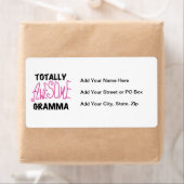 全く素晴らしいGrammaのピンクのTシャツのギフト ラベル (インサイチュ)