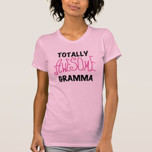 全く素晴らしいGrammaのピンクのTシャツのギフト Tシャツ (正面)