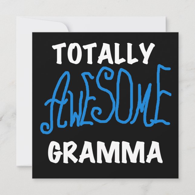 全く素晴らしいGrammaの青いTシャツおよびギフト (正面)