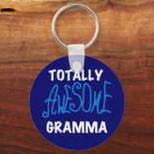 全く素晴らしいGrammaの青いTシャツおよびギフト キーホルダー (正面)